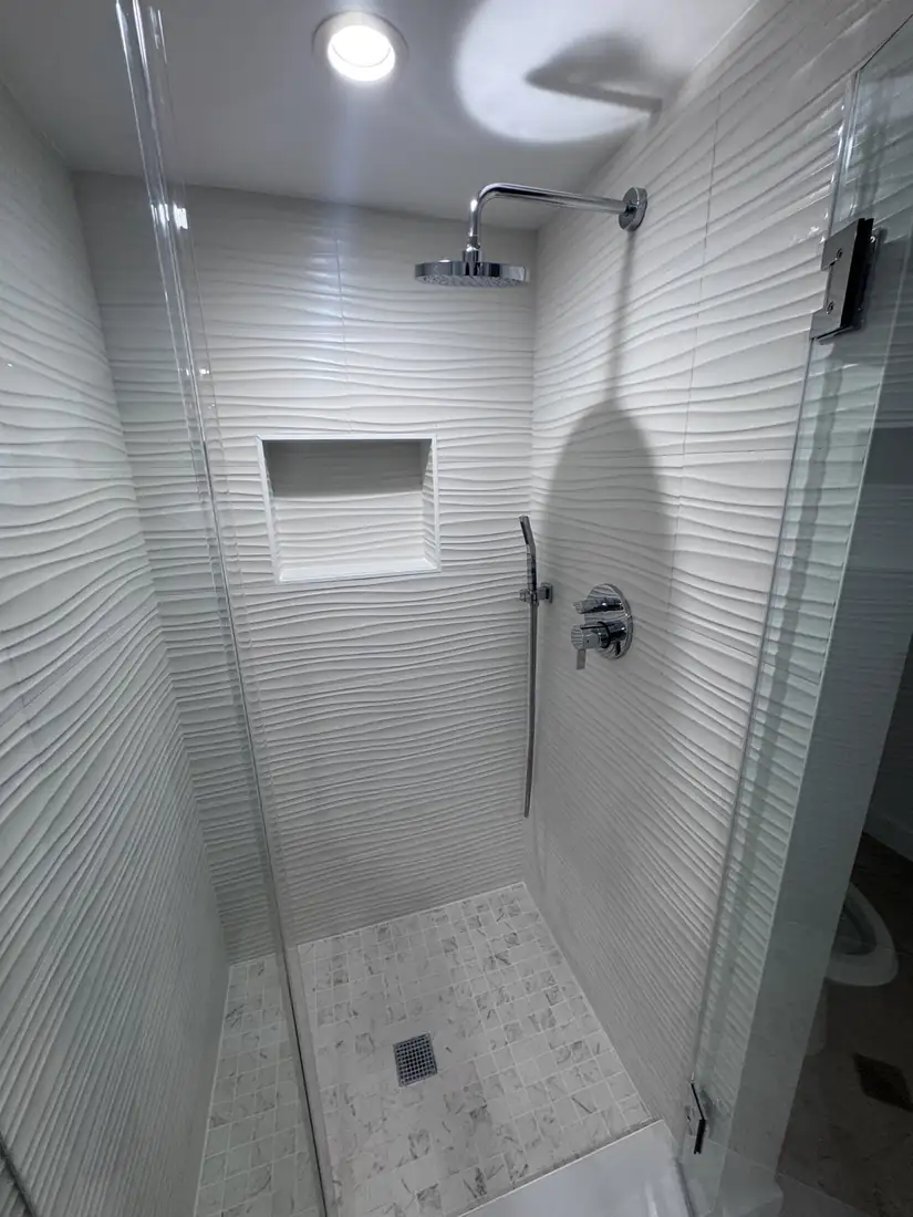 Walk-in shower remodel by OD Building Development